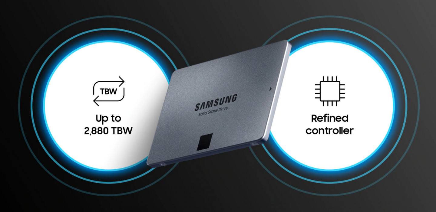 SSD Накопитель 2.5 Samsung 870 QVO 8TB SATA QLC MZ-77Q8T0BW ᐈ